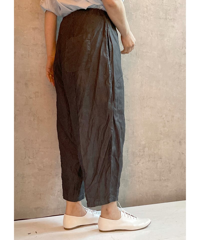 ☆Gauze# G1046 ナチュラルドライリネンチャーリーパンツ charcoal | Le