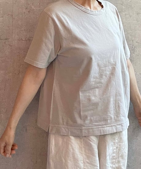 FABRIQUE en planète terre 　251−011　ワイドベーシック半袖TEE　LIGHT GREY