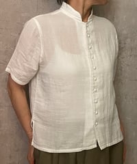 In trace(イントレース）kurumi button shirt WHITE