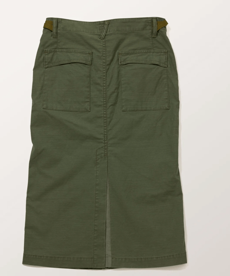 DB-0261　ミリタリースカート　ARMY GREEN