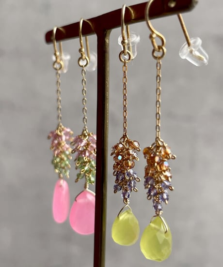 size E（サイズ イー） カラードロップピアス