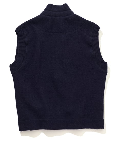 DC-0263　リブジャージベスト　 NAVY