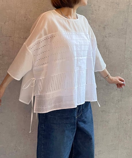 (g)グラム　g585 　レース３wayTOPS  WHITE