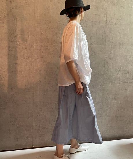 DS-0261 　リネンスモッグシャツ　BROWN