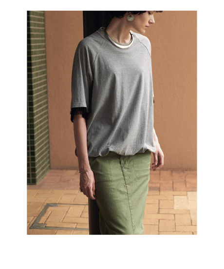 DB-0261　ミリタリースカート　ARMY GREEN