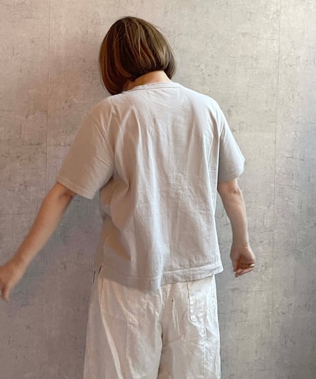 FABRIQUE en planète terre 　251−011　ワイドベーシック半袖TEE　LIGHT GREY