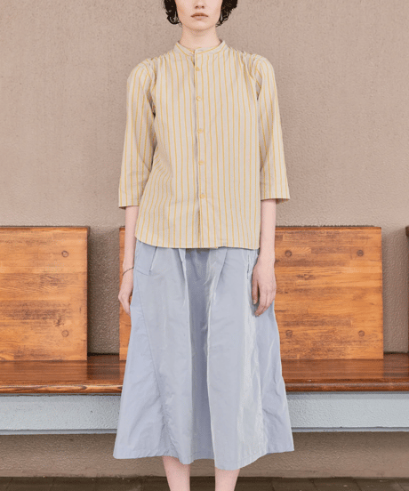 DS-0461　ベーカーシャツ　YELLOW STRIPE
