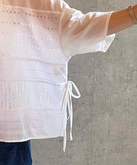 (g)グラム　g585 　レース３wayTOPS  WHITE