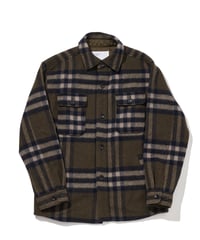 TA-0163　CPOジャケット　  KAHKI CHECK