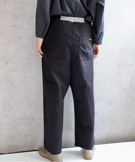 tsukinowa TP056 コットンストレッチのイージーパンツ　BLACK