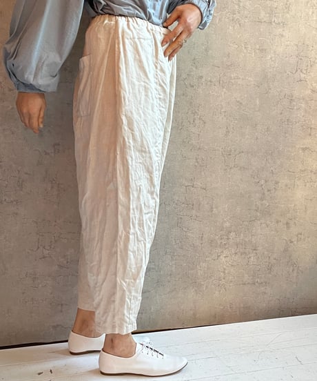 ★Gauze# G1046 ナチュラルドライリネンチャーリーパンツ KINARI