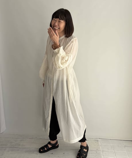 「tsukinowa手拭いプレゼント」tsukinowa TIA001 ときめきseries ワンピース 　OffWhite
