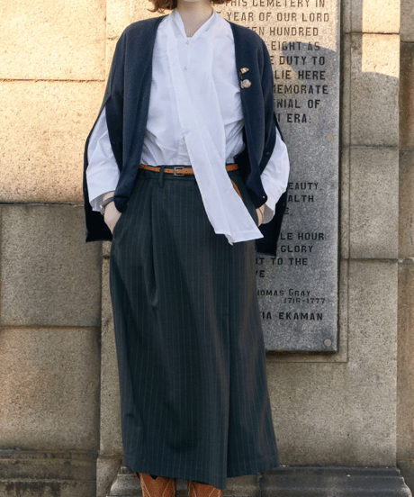 2025AW　DU TANGO　DC-0853　オープンスリーブカーデ　　NAVY