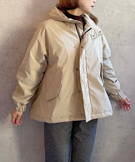 アイスバーグ ニット切り替え ムートンコート 茶色 イタリア製