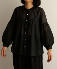 「tsukinowa手拭いプレゼント」tsukinowa TIT001 ときめきseries ブラウス BLACK