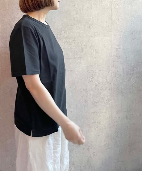 FABRIQUE en planète terre 　251−011　ワイドベーシック半袖TEE　BLACK