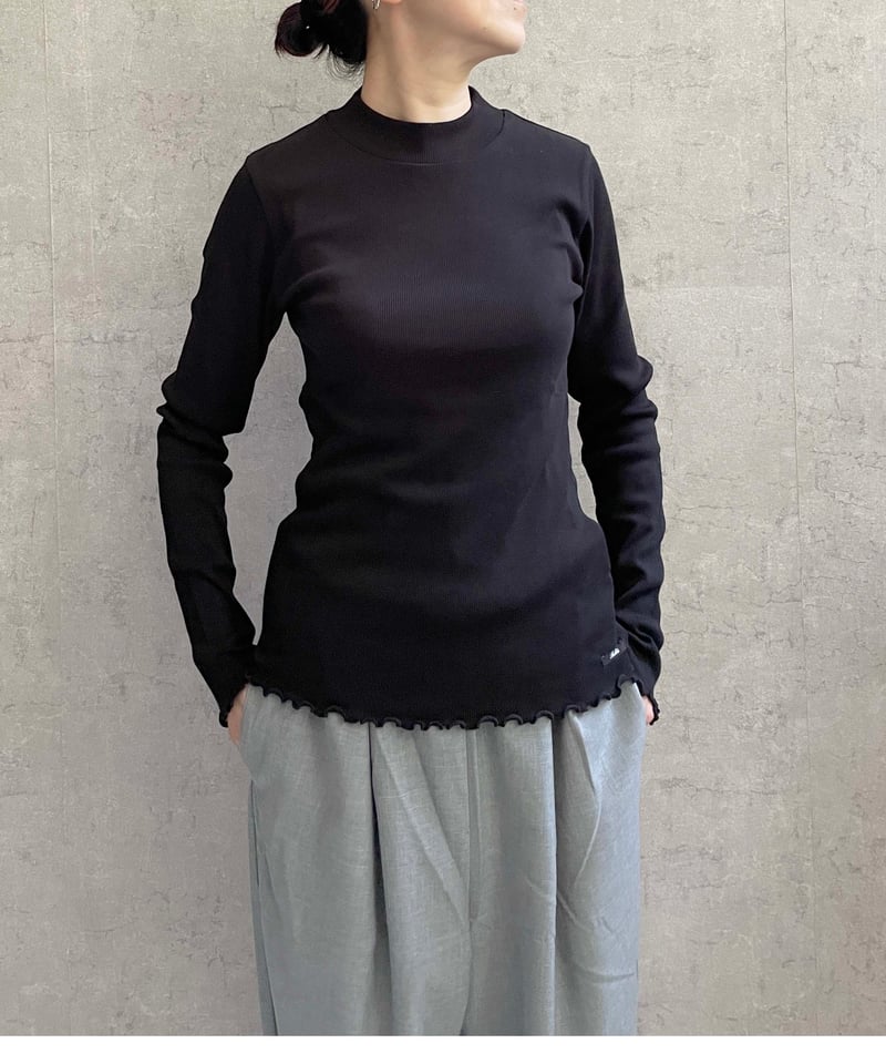 Bilitis dix-sept ans チュールカラーロングTシャツ Bilitis dix-sept ans / ビリティス ドットチュール・ブラウス