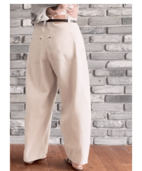 2025SS DU TANGO  DP-0451　リネンキャンバスジーンズ　KHAKI