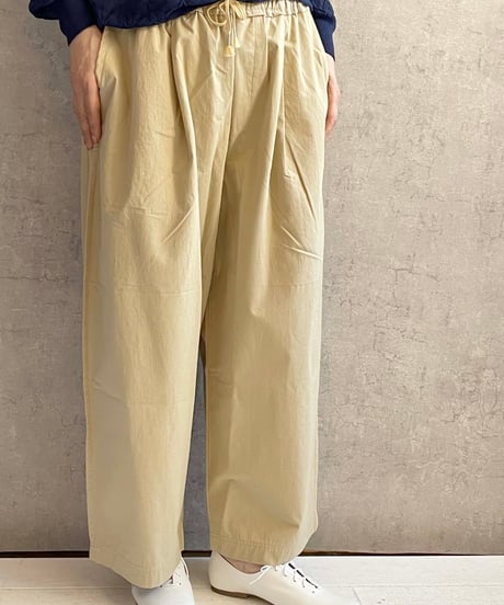 OUVERT　2610302 タックワイドパンツ　ベージュ