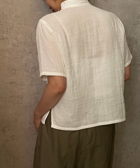 In trace(イントレース）kurumi button shirt WHITE