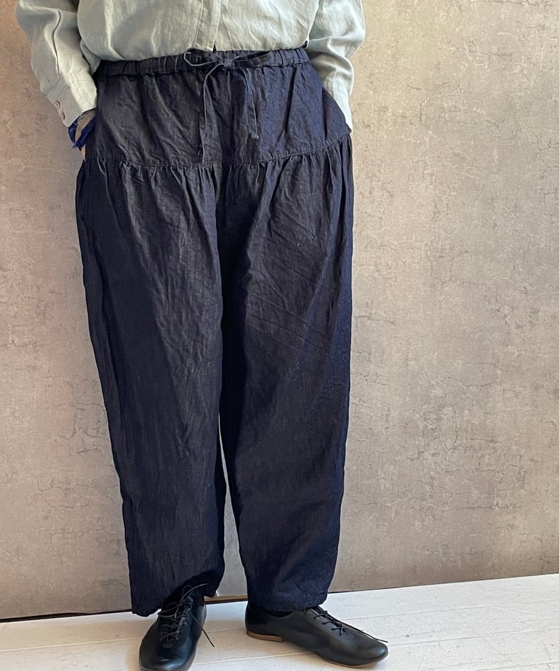 Gauze# G763 インディゴクリムトパンツ(basic) INDIGO | Le8èm