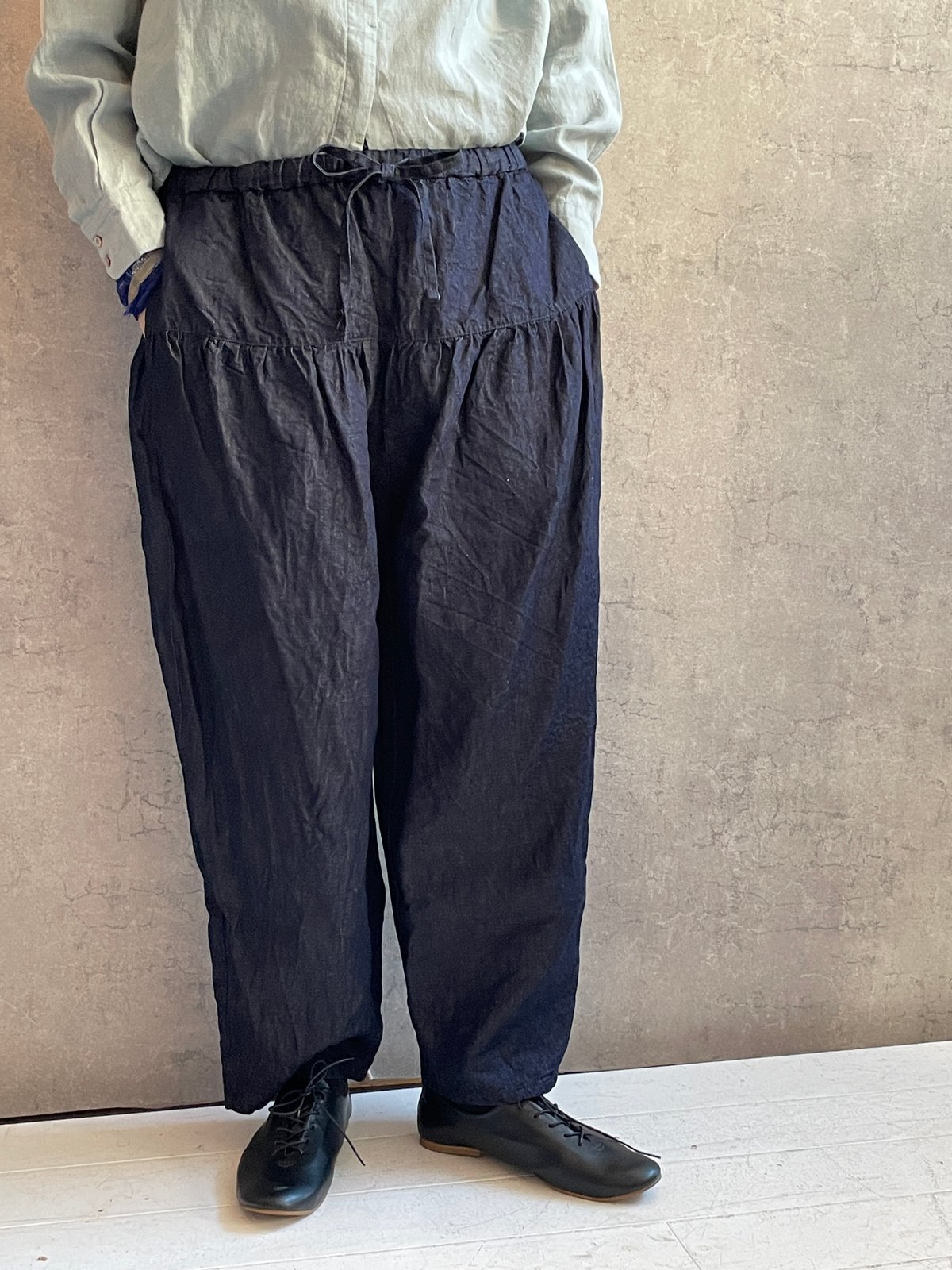 Gauze# G763 インディゴクリムトパンツ(basic) INDIGO | Le8èm