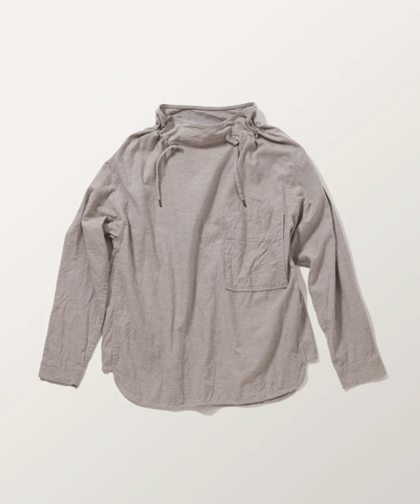 2025AW　DU TANGO　DS-0153　アジャストネックスモッグシャツ TOP　BEIGE