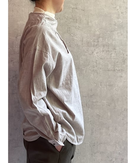 2025AW　DU TANGO　DS-0153　アジャストネックスモッグシャツ TOP　BEIGE