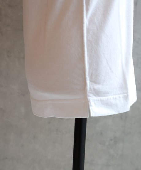 FABRIQUÉ n planète terre  221-001　オーバルネックショートスリーブTEE・002ホワイト
