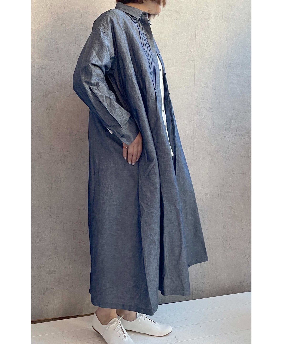 Hands of creation 1510108 C/Lダンガリータックシャツワンピース