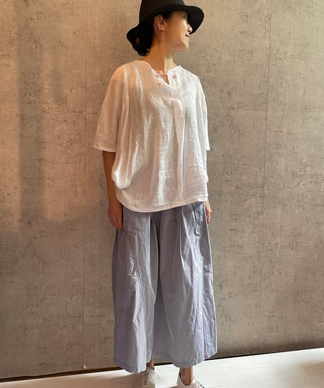 DS-0261 　リネンスモッグシャツ　BROWN
