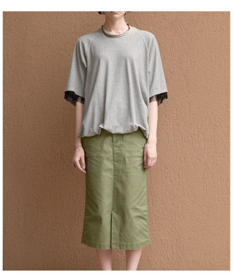 DB-0261　ミリタリースカート　ARMY GREEN