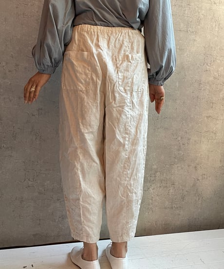 ★Gauze# G1046 ナチュラルドライリネンチャーリーパンツ KINARI