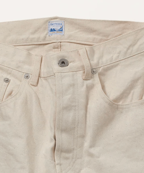 TP-0543　14ozデニム.    WHITE / INDIGO