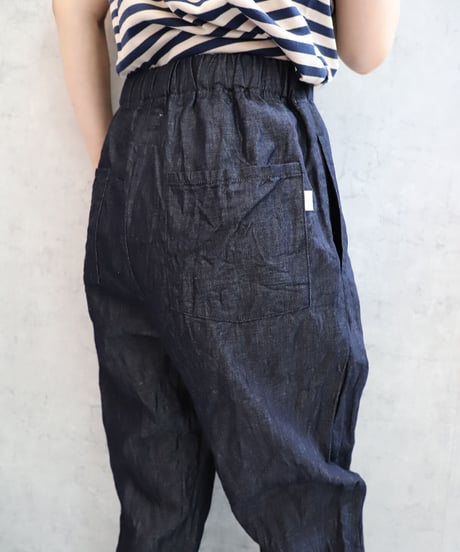 (g)グラム　g328　ライトデニムテーパードパンツ・INDIGO