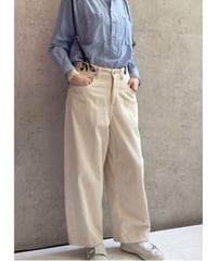 2025AW　DU TANGO　DP-0653　ワイドコール ルージーパンツ　OFF WHITE