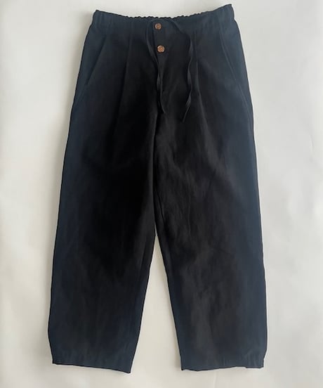 DU TANGO DP-0154 ウールリネンドロストリングパンツ　BEIGE / DARK NAVYの２カラー