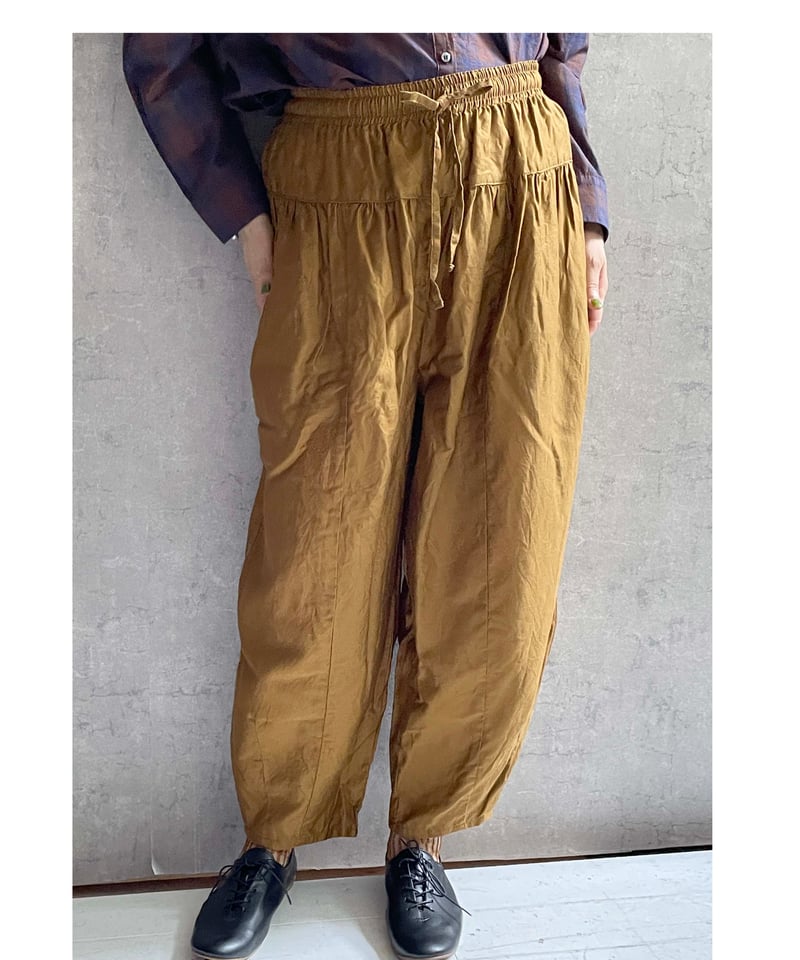 Gauze# G1072 ジョゼットパンツ CAMEL | Le8ème ルイチェム｜オンライ