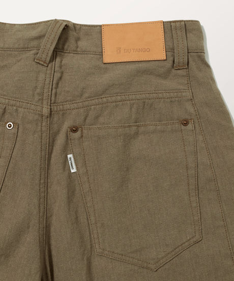 2025SS DU TANGO  DP-0451　リネンキャンバスジーンズ　KHAKI