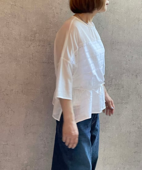 (g)グラム　g585 　レース３wayTOPS  WHITE