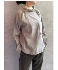 2025AW　DU TANGO　DS-0153　アジャストネックスモッグシャツ TOP　BEIGE