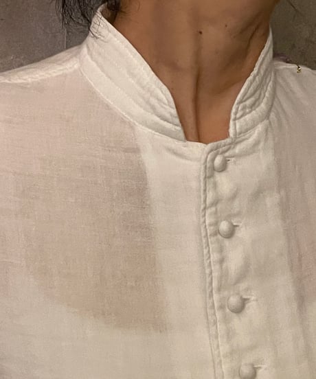 In trace(イントレース）kurumi button shirt WHITE