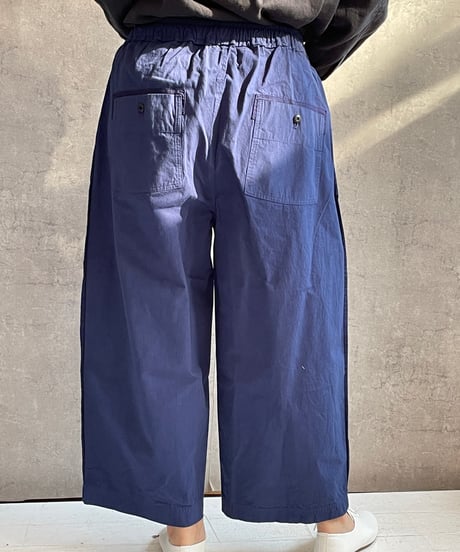 OUVERT　2610302 タックワイドパンツ　ブルー