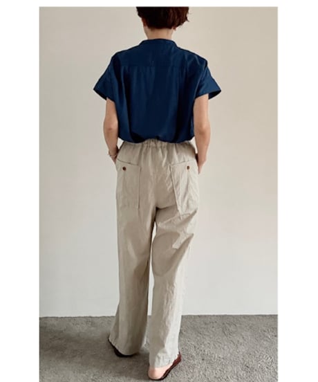 ＜SPOT企画！6月上旬入荷＞DP-0162 カラーシャンブレーイージーパンツ