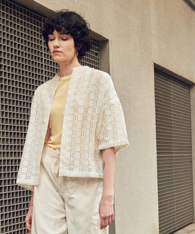 DS-0161 メッシュレースシャツ IVORY | Le8ème ルイチェム｜オンライン