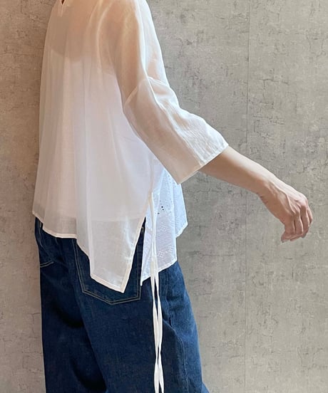 (g)グラム　g585 　レース３wayTOPS  WHITE