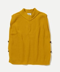 DU TANGO DK-0243 Vネックオープンベスト MUSTARD