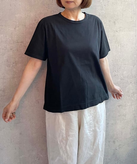 FABRIQUE en planète terre 　251−011　ワイドベーシック半袖TEE　BLACK