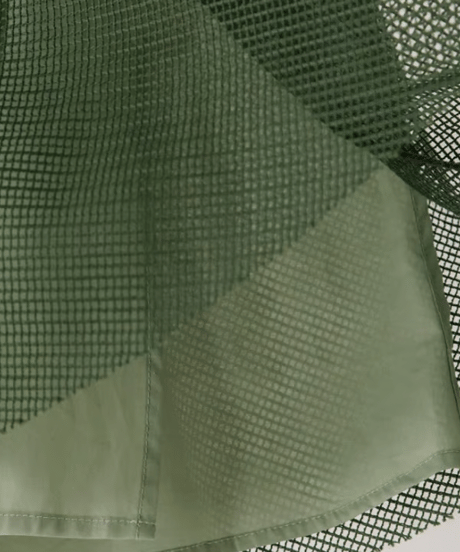 coconejo　バックサテンxメッシュ　ミリタリー切替えスカート