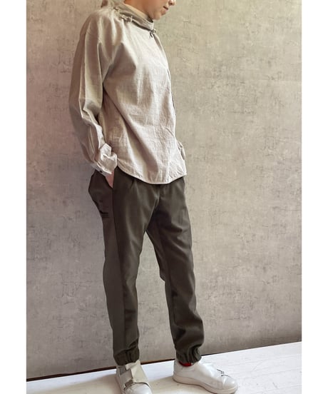 2025AW　DU TANGO　DS-0153　アジャストネックスモッグシャツ TOP　BEIGE